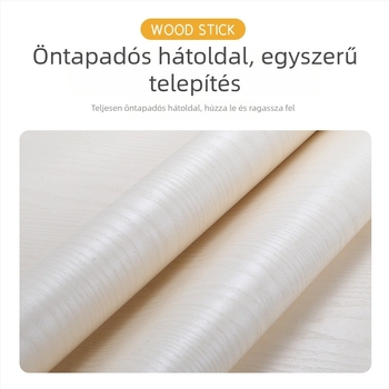 Öntapadós bútorfa mintás dekorfólia – teljes tekercs, felújításra bútorokhoz, szekrényekhez, ajtókhoz és asztallapokhoz; víz- és olajálló.