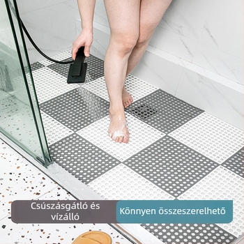 Nordic stílusú fürdőszobai csúszásmentes matrac, vágásra alkalmas zuhanyhoz, műanyag, testreszabható