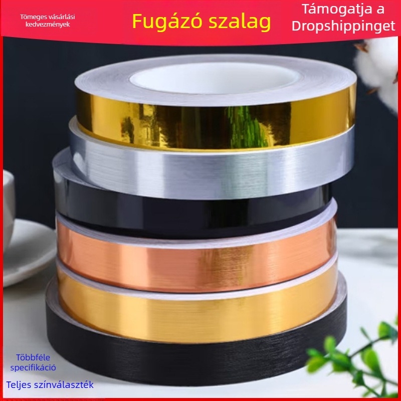 Öntapadós fugaszalag konyhákhoz, vízálló és olajálló, dekoratív szélszáló szalag falakra, csempékre és padlóra.