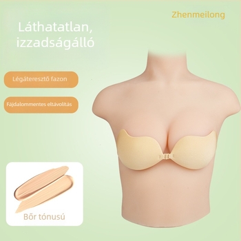 Mangó alakú vastag szilikon melltartó betétek, szárny alakú láthatatlan melltartó, egy darabos, varrat nélküli push-up párnák