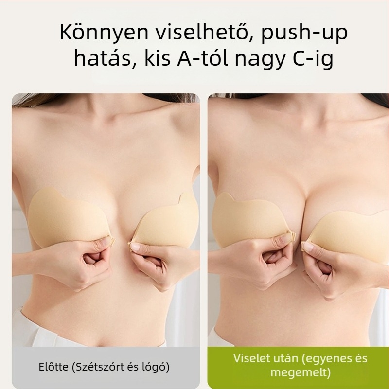 Nylon seamless mangó formájú mellpatch – összehúzás, emelés, lélegző, láthatatlan