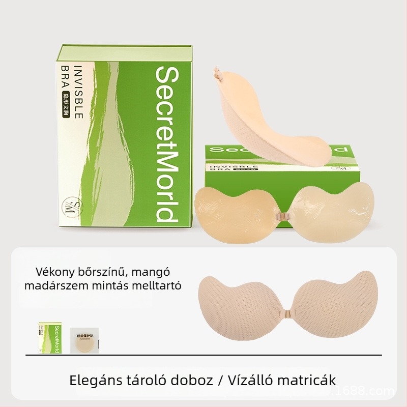Nylon seamless mangó formájú mellpatch – összehúzás, emelés, lélegző, láthatatlan