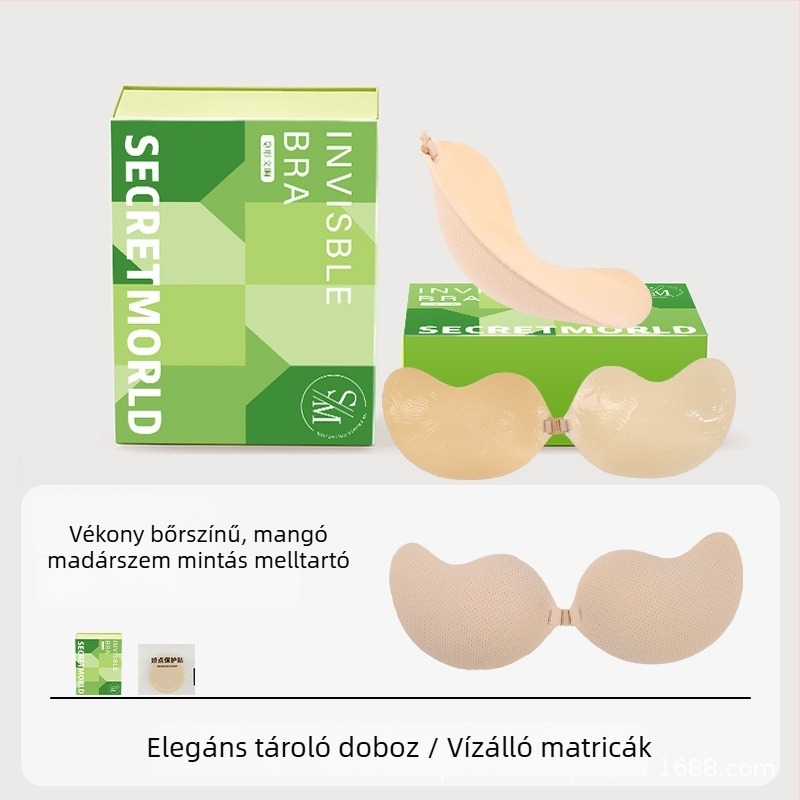 Nylon seamless mangó formájú mellpatch – összehúzás, emelés, lélegző, láthatatlan