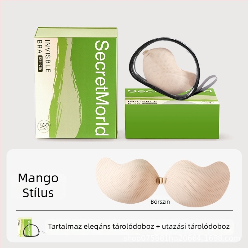 Nylon seamless mangó formájú mellpatch – összehúzás, emelés, lélegző, láthatatlan