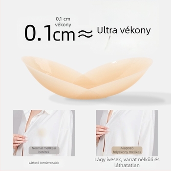 Szilikon mellpatch - nyom nélkül, láthatatlan, vékony, körkörös mellbimbó forma