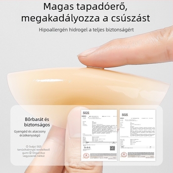 Szilikon mellpatch - nyom nélkül, láthatatlan, vékony, körkörös mellbimbó forma