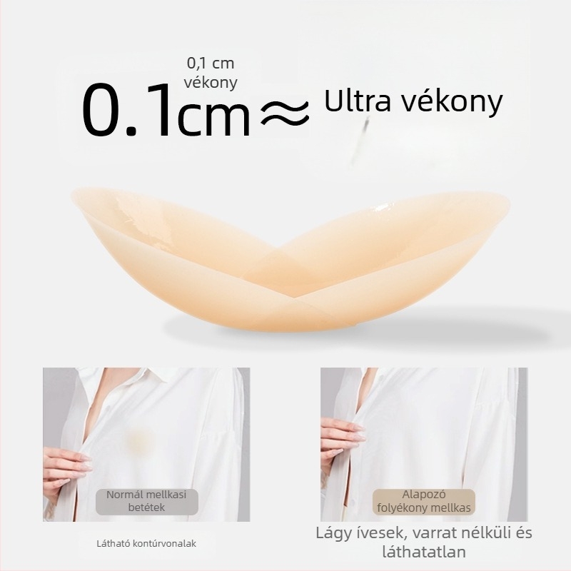 Szilikon mellpatch - nyom nélkül, láthatatlan, vékony, körkörös mellbimbó forma
