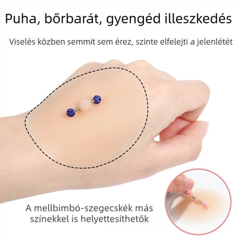 Szilikonból készült, realisztikus mellbimbó tapasz bőrszínű, ragasztós, dekoráció mellbimbóval, láthatatlan melltapasz