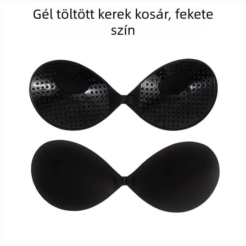 Ragasztós mellemelő csíkok, kör alakú pohárral, légáteresztő, vastag töltés, stabil rögzítés, láthatatlan pántok, menyasszonyi ruhához