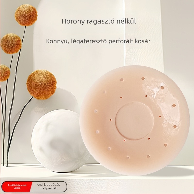 Vékony szilikon melltapaszok, légáteresztő lyukakkal, láthatatlanok, esküvői ruhához
