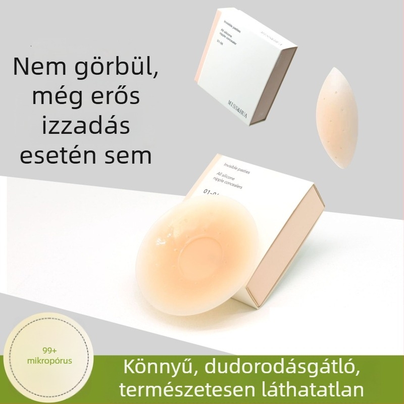 Szilikon melltapaszok, ultra vékonyak, lélegzők, emelést adó, láthatatlan fedéssel