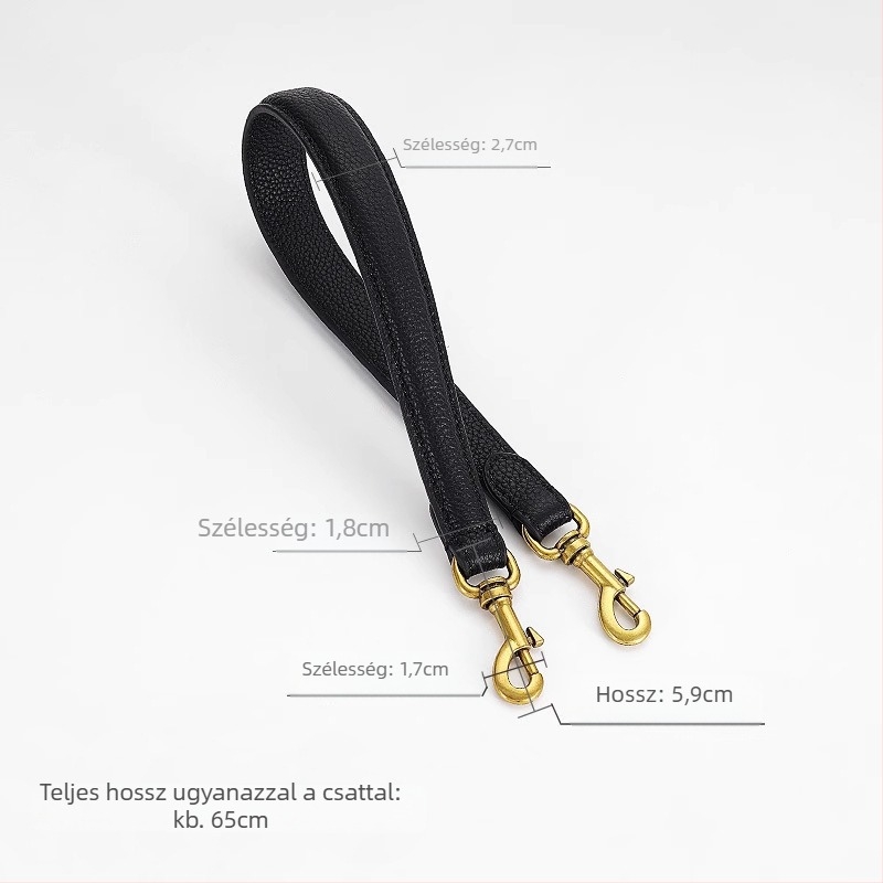 Kamani valódi bőrből készült táskaöv – váll/keresztpánt, crossbody használatra