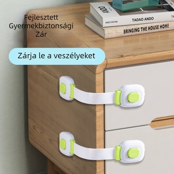 A-típusú zár ajtókhoz és fiókokhoz, modell yx-drawer latch, ABS/PVC anyag, dupla csatolású kialakítás