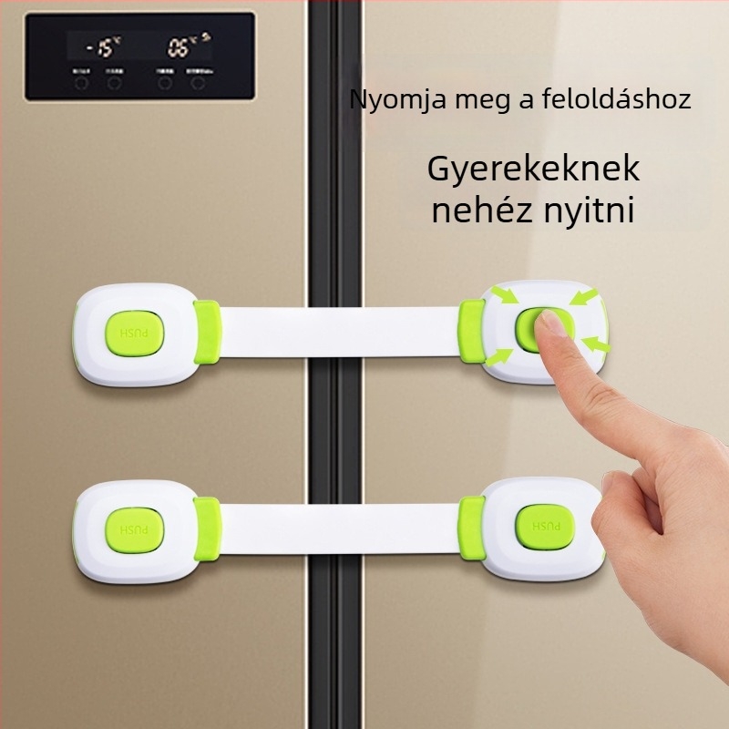 A-típusú zár ajtókhoz és fiókokhoz, modell yx-drawer latch, ABS/PVC anyag, dupla csatolású kialakítás
