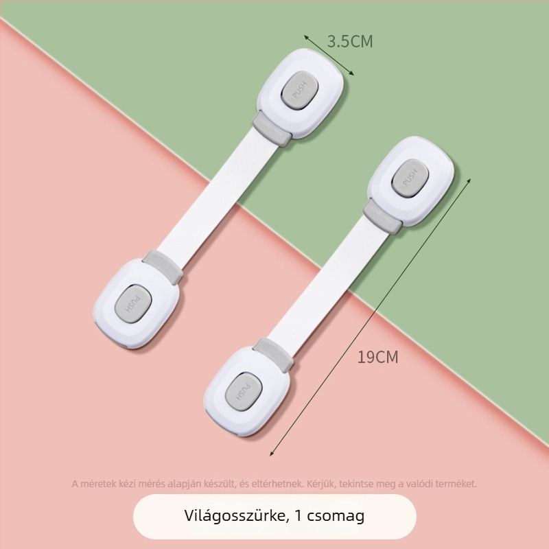 A-típusú zár ajtókhoz és fiókokhoz, modell yx-drawer latch, ABS/PVC anyag, dupla csatolású kialakítás