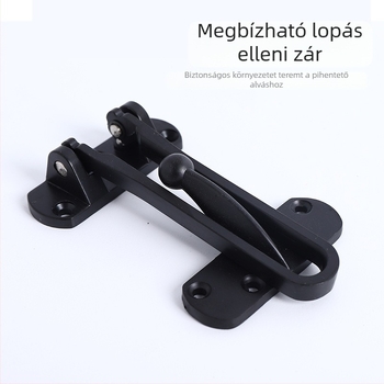 Rablás elleni ajtózár biztonsági lánccal — gombos típus, cink ötvözet, elektroplattolt felület, modell: anti-theft buckle, testreszabható