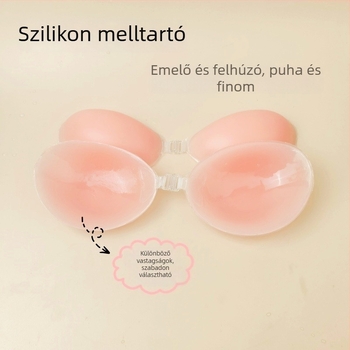 Láthatatlan szilikon mellszívó tapasz esküvői ruhához – push-up hatás, formázza a melleket minden mérethez