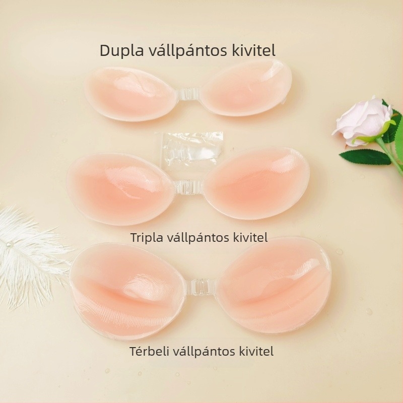 Láthatatlan szilikon mellszívó tapasz esküvői ruhához – push-up hatás, formázza a melleket minden mérethez