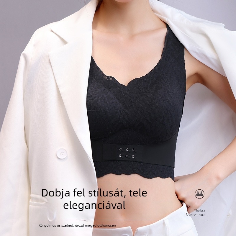 Teljes kosaras melltartó, állítható, vékony fazon, plusz méret, elől záródó, összegyűjti a mellet és megakadályozza a lógást, női fehérnemű