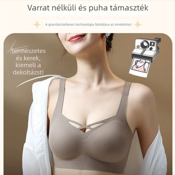 Sima, vezeték nélküli melltartó kis melleknek – emelés és gyűjtés, kontúros 3/4 kosár, oldalsó támasz