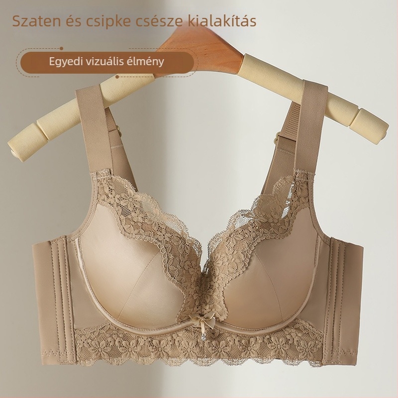 Luxus szatén formázó melltartó, drót nélküli, kis méretű mellekhez, összegyűjti az oldalsó részeket és megakadályozza a lógást