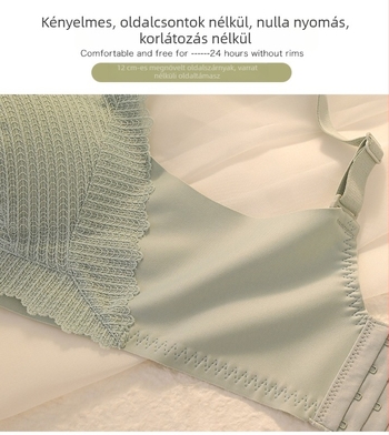 Csipkés latex melltartó kis méretű mellekhez, vezeték nélküli, oldalsó formázás, vékony fazon