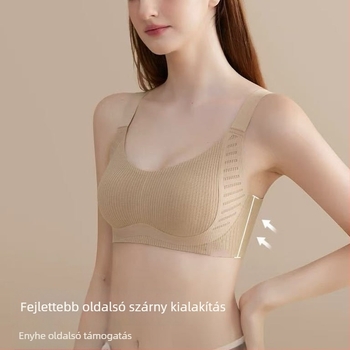 Varratlan melltartó anti-gravitációs emeléssel nagy mellekhez; kosárforma 3/4, vékony formázott kosár, hátsó négy sor kapocs