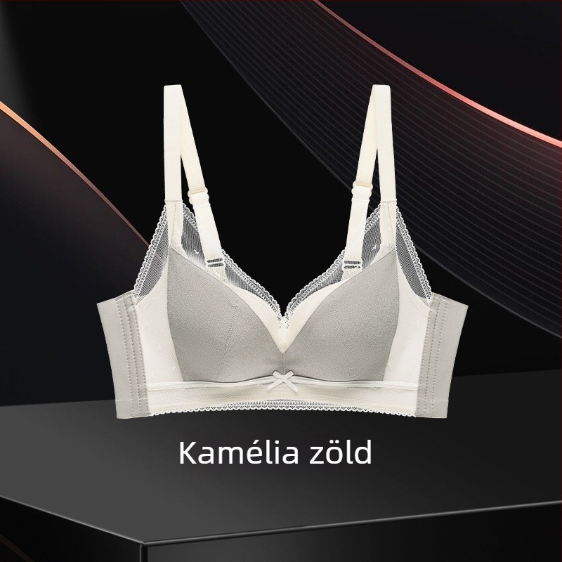 Infatuated állítható drót nélküli nylon melltartó, teljes kosár és vékony formázott kosár, lélegző felső támasz, hátul négy sor kampó-zár