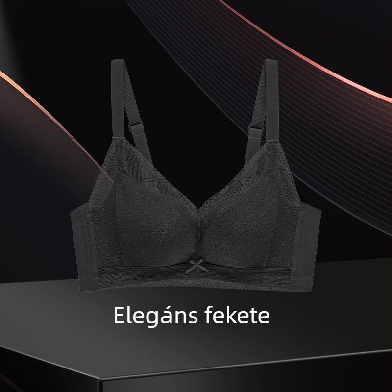 Infatuated állítható drót nélküli nylon melltartó, teljes kosár és vékony formázott kosár, lélegző felső támasz, hátul négy sor kampó-zár