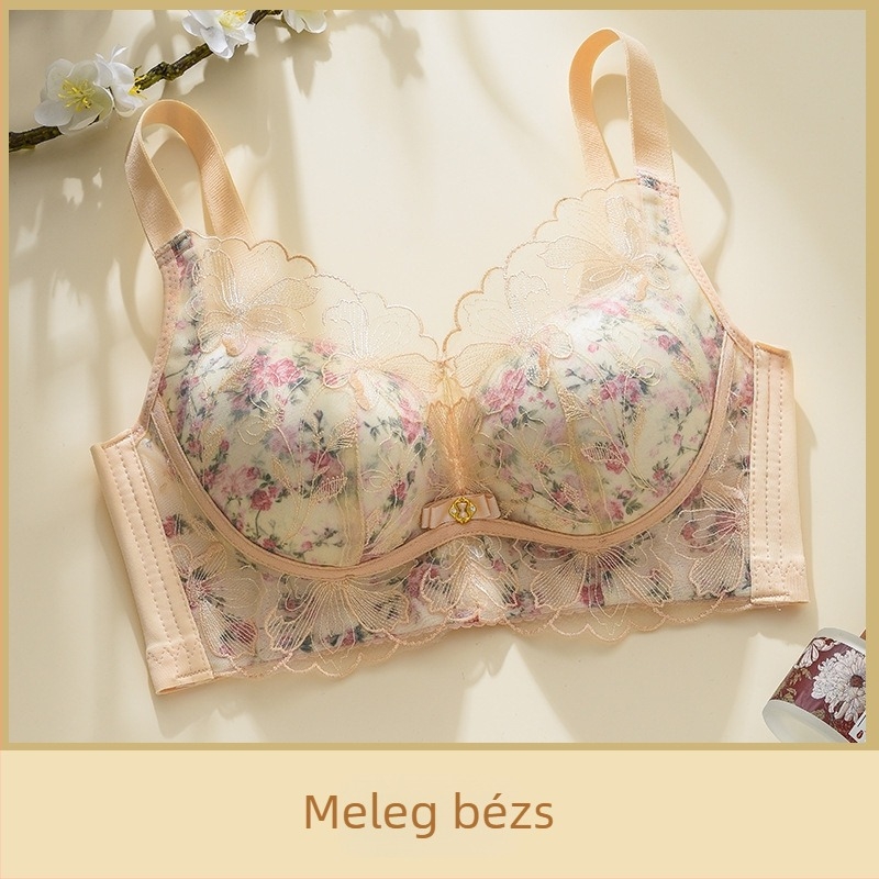 Formázó melltartó drótozás nélkül, push-up hatás, 3/4 kosár, tömör formázott kosár, oldalsó összegzés, rögzített dupla pántok, hátul négy soros kapcsok