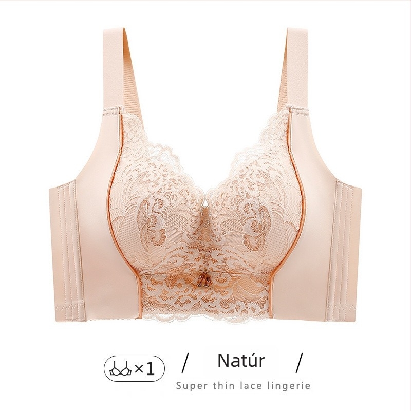 Nylon push-up melltartó 3/4 kosárral, formázott kosár: felső része vékony, alsó része vastagabb, fix vállpántok, hátul öt sor kapocs