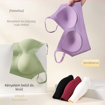 Antibakteriális seamless melltartó acélgyűrű nélkül, légáteresztő nylonból, teljes kosár, felső támogatás
