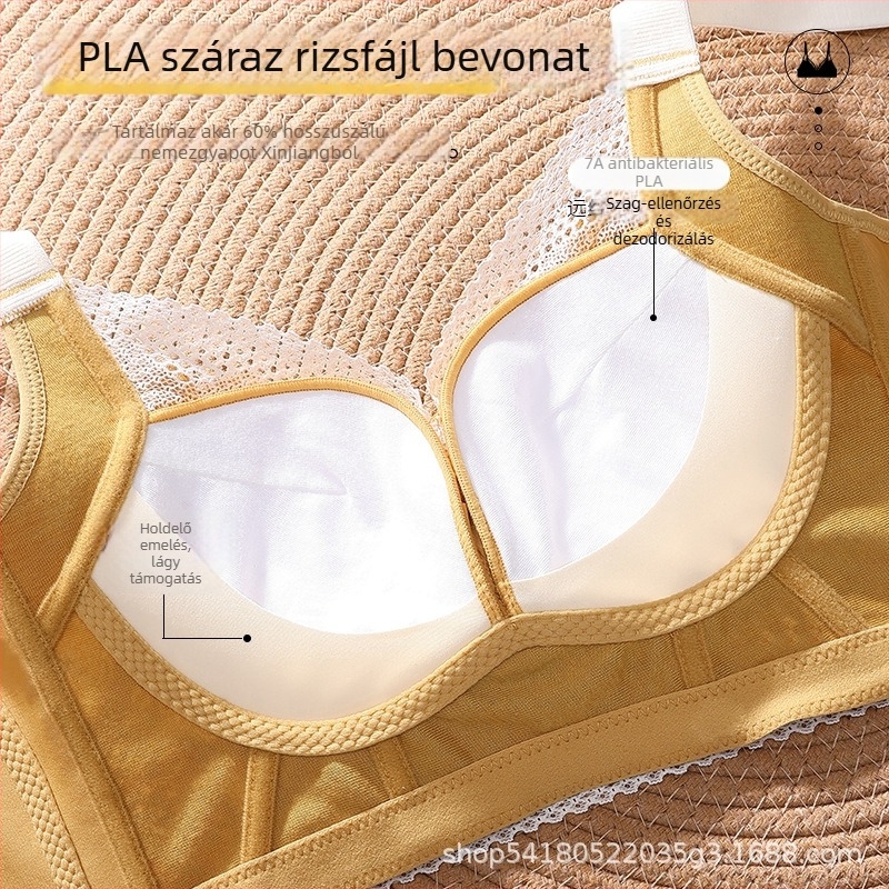 Push-up melltartó 3/4 kosárral, formázott kosár: vékony felső, vastag alsó, levehető dupla pántok, hátul négy sor kapocs, pamut bélés 30–50%