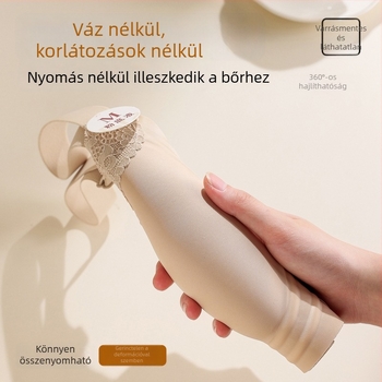 Szatén csipkés melltartó merev kosár nélkül, fix kosárral, állítható pántokkal, 3/4-es kosár, push-up támogatás
