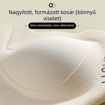 drót nélküli melltartó, varrás nélküli dizájn, 3/4 kosárméret, nylon anyag, rögzített dupla vállpántok, hátsó formázás