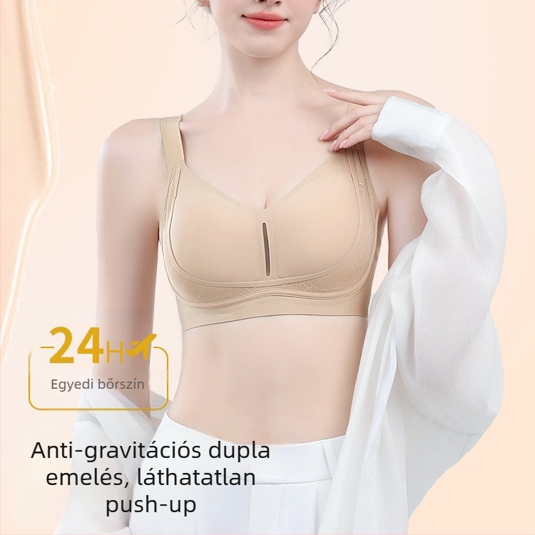 3/4 kosárú csipkés melltartó acélgyűrű nélküli, fix vállpántokkal, hátul négy sor kapoccsal