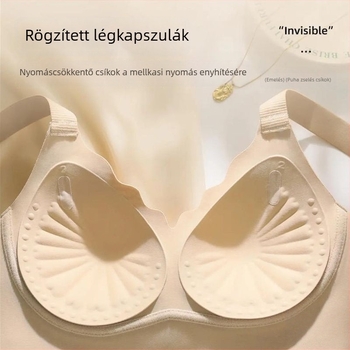 Pilates harmadik generációs varrat nélküli melltartó, lágy támasz és emelés, 3/4 kosár, nylon