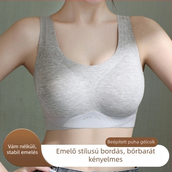 Zökkenőmentes melltartó mellény-stílusban, teljes kosár, vékonyan formázott kosár, merev vállpántok