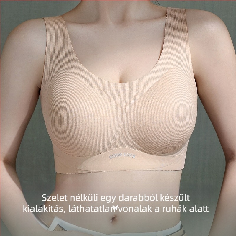 Zökkenőmentes melltartó mellény-stílusban, teljes kosár, vékonyan formázott kosár, merev vállpántok