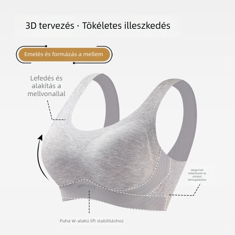 Zökkenőmentes melltartó mellény-stílusban, teljes kosár, vékonyan formázott kosár, merev vállpántok
