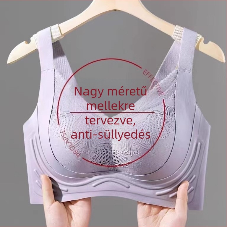 Női puha támasztékú, teljes kosaras melltartó, vékony formázott kosarak, nylon anyag, hátul négy soros kapocs