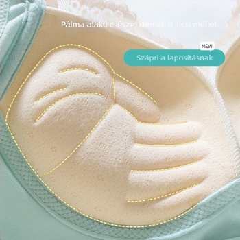Csipkés push-up melltartó, 3/4 kosár, memóriahabos formázott kosár, légáteresztő, hátul négy sor kapoccsal