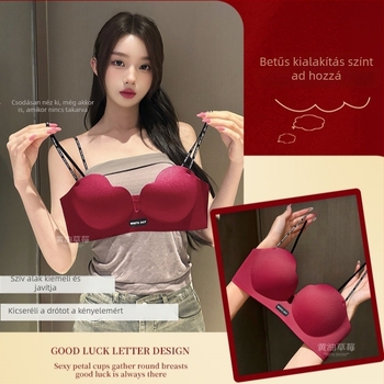 Push-Up seamless melltartó, 3/4 kosár, légáteresztő nejlon, rögzített vállpántok, hátoldali négy sor kapocs