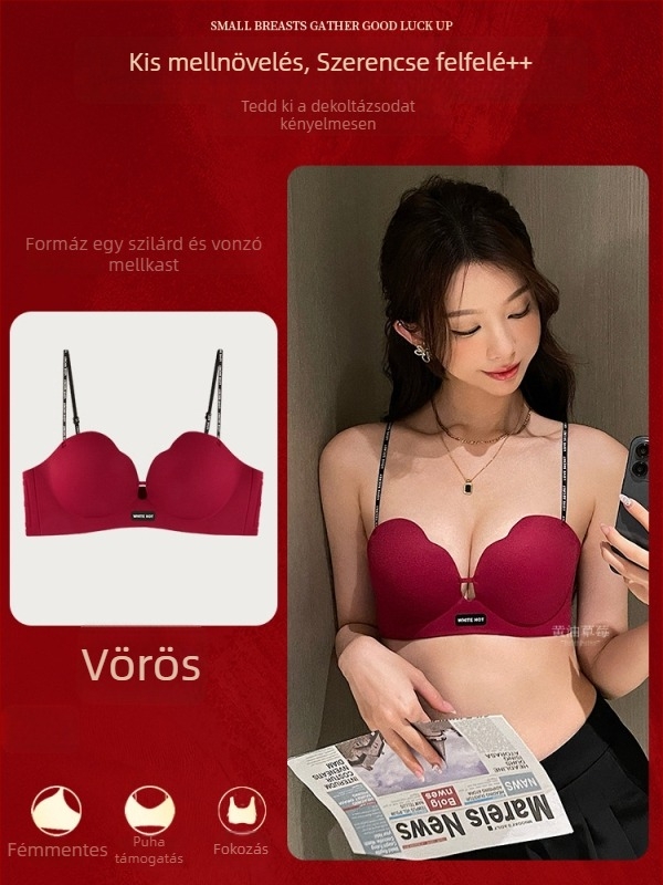 Push-Up seamless melltartó, 3/4 kosár, légáteresztő nejlon, rögzített vállpántok, hátoldali négy sor kapocs