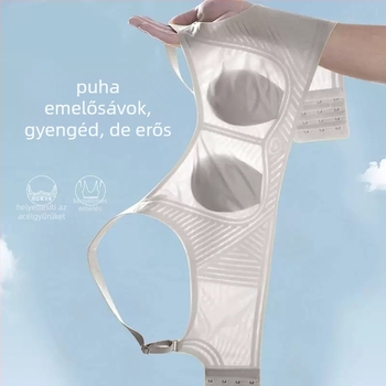 Varrat nélküli, vezeték nélküli melltartó, ultra vékony formázott kosarakkal, nyuszifül dizájn, lágy tartás