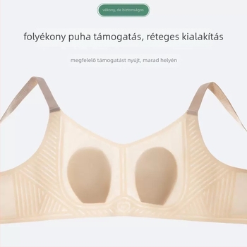 Varrat nélküli, vezeték nélküli melltartó, ultra vékony formázott kosarakkal, nyuszifül dizájn, lágy tartás