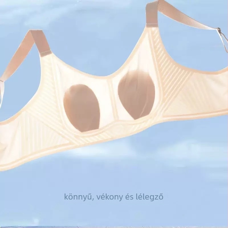 Varrat nélküli, vezeték nélküli melltartó, ultra vékony formázott kosarakkal, nyuszifül dizájn, lágy tartás