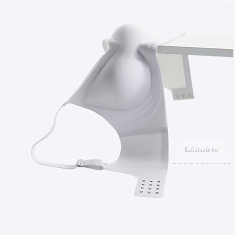 Sima fazonú melltartó nőknek kis mellekhez, vékony, anti-lógás, puha támasz, 3/4 kosár, kosár forma: felső része vékony, alsó része vastag, rögzített pántok, hátul dupla zárcsomó, nylon