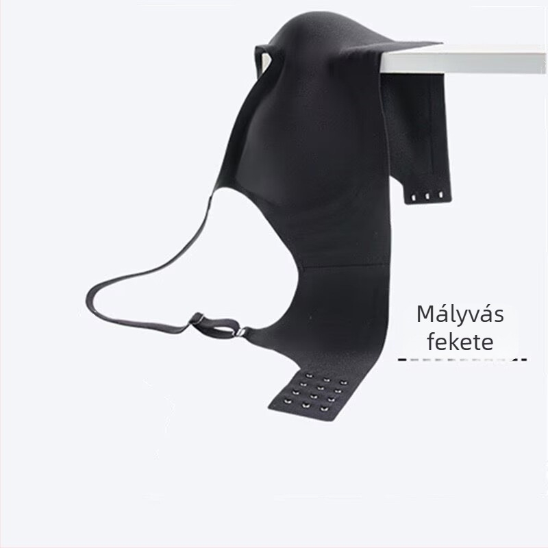 Sima fazonú melltartó nőknek kis mellekhez, vékony, anti-lógás, puha támasz, 3/4 kosár, kosár forma: felső része vékony, alsó része vastag, rögzített pántok, hátul dupla zárcsomó, nylon