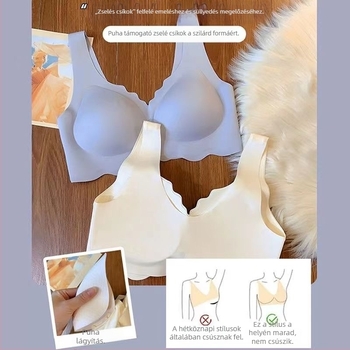 Xian Jin Honey női melltartó nylonból, lélegző, seamless dizájn, push-up kis mellhez, vékony formázó kosár, 3/4 kosár, fémrúd nélkül, fix dupla vállpánt, fő anyag 70–80% nylon, bélés Spandex 30–50%, vizuálisan csökkenti a nagy kebleket